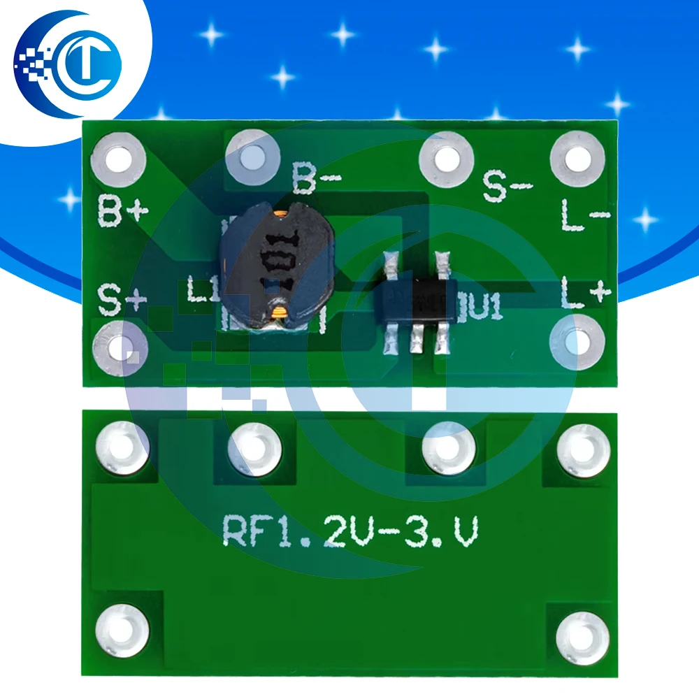 1~5 piezas PCB de lámpara solar subterránea de doble cara de 1.2V: Controlador de brillo constante con sensor de luz para lámparas solares de uñas
