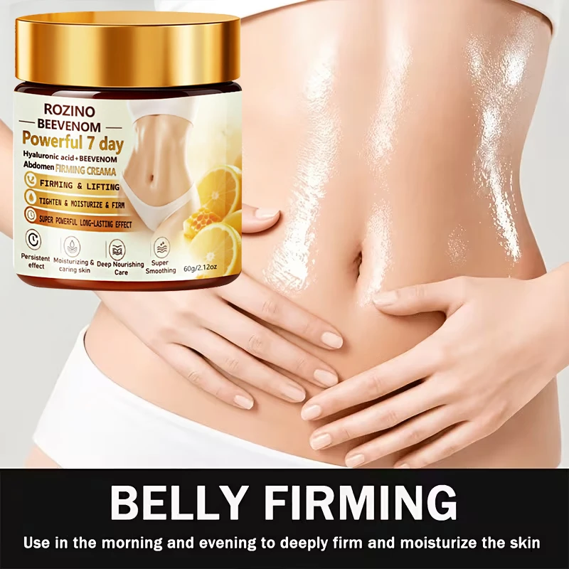 1Pcs/2Pcs/3Pcs Bee Venom 7-Day Abdominal Firming Moisturizing Cream/Body Lotion, Long-Lasting Hydration and Deep Nourishment, Body Care, Cares for Smooth Skin, Suitable for Arms, Abdomen, Buttocks, Inner Thighs, and the Entire Body, Unisex