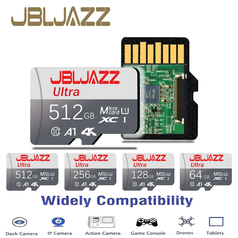 Tarjeta de Memoria de 1 TB de Alta Velocidad, Tarjeta Micro SD de 128 GB, 512 GB, 256 GB, Clase 10, Tarjeta TF Flash para Teléfono, Tableta, UAV