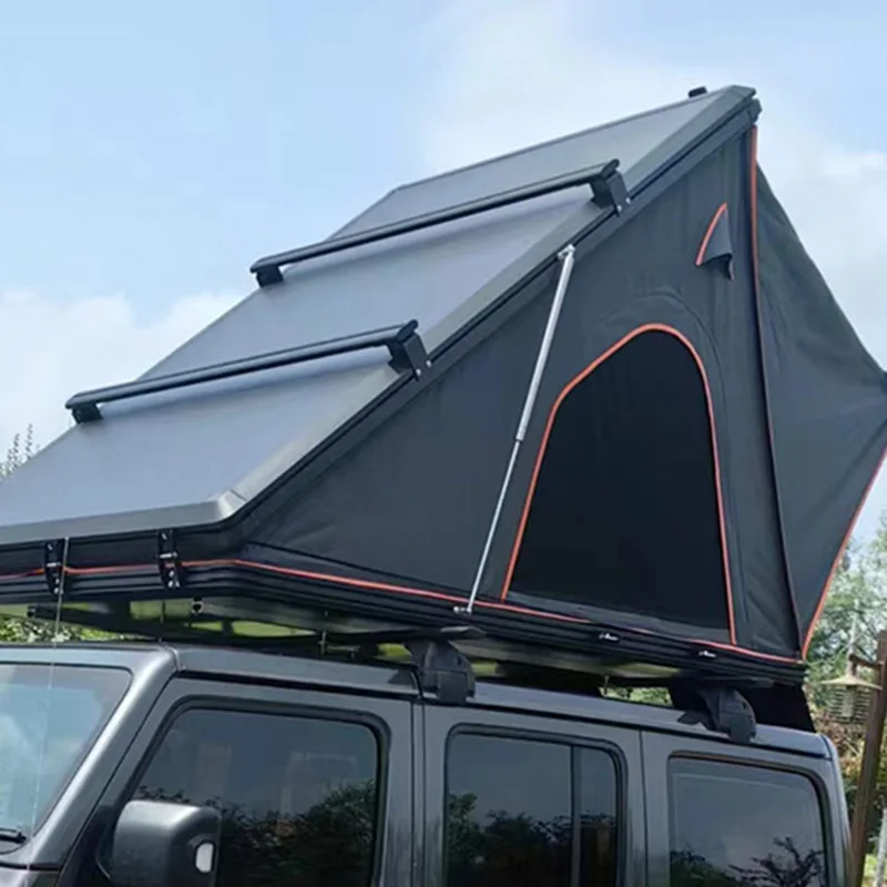 2-4 Person Camping Aluminium Hard Shell Rooftent Pop Up Rooftop  Car Roof Top Tent For Jeep SUV