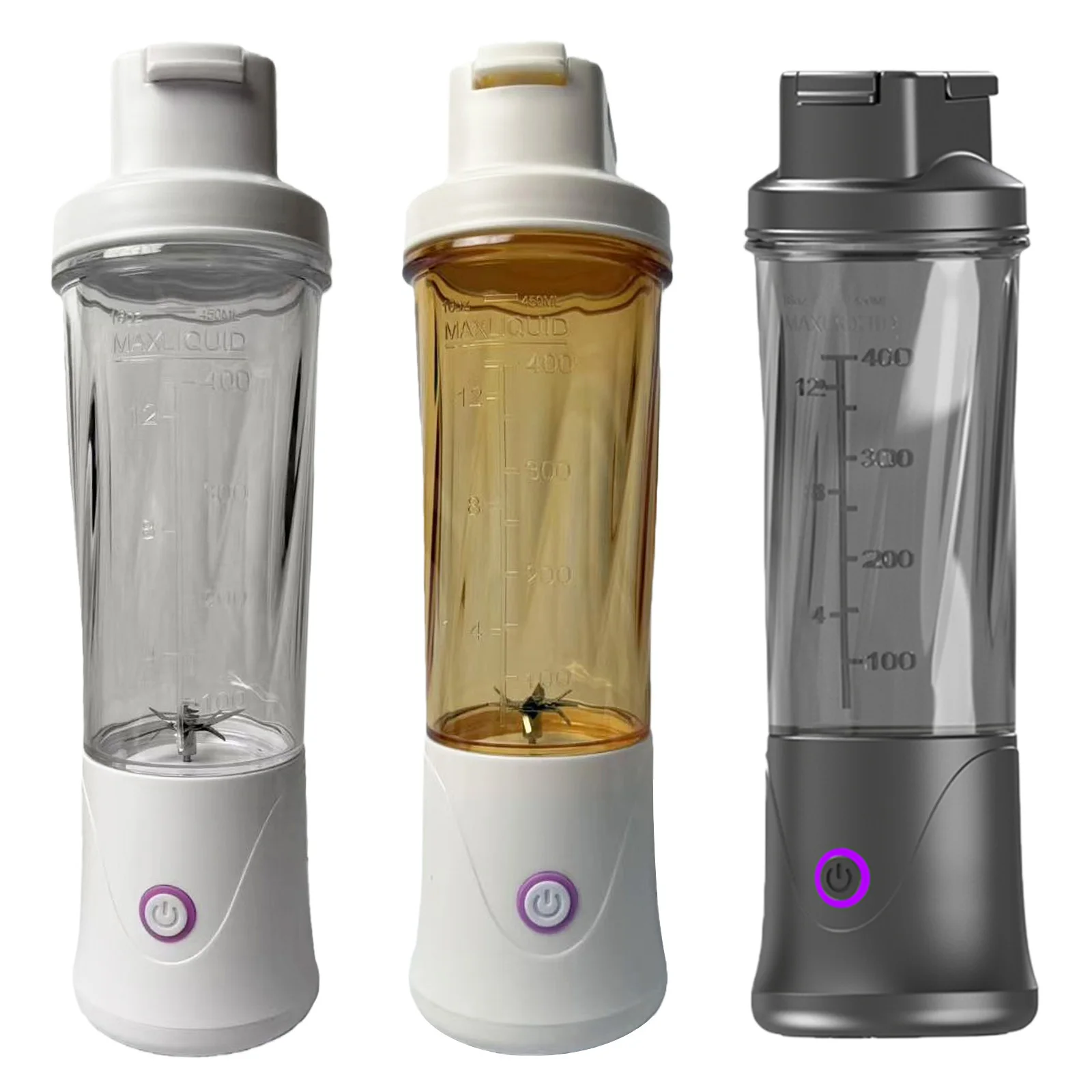 Mini Small Blender Cup for Shakes and Smoothies 450ML Cordless Portable Juicer USB-C Rechargeable for Kitchen Office Gym view 5