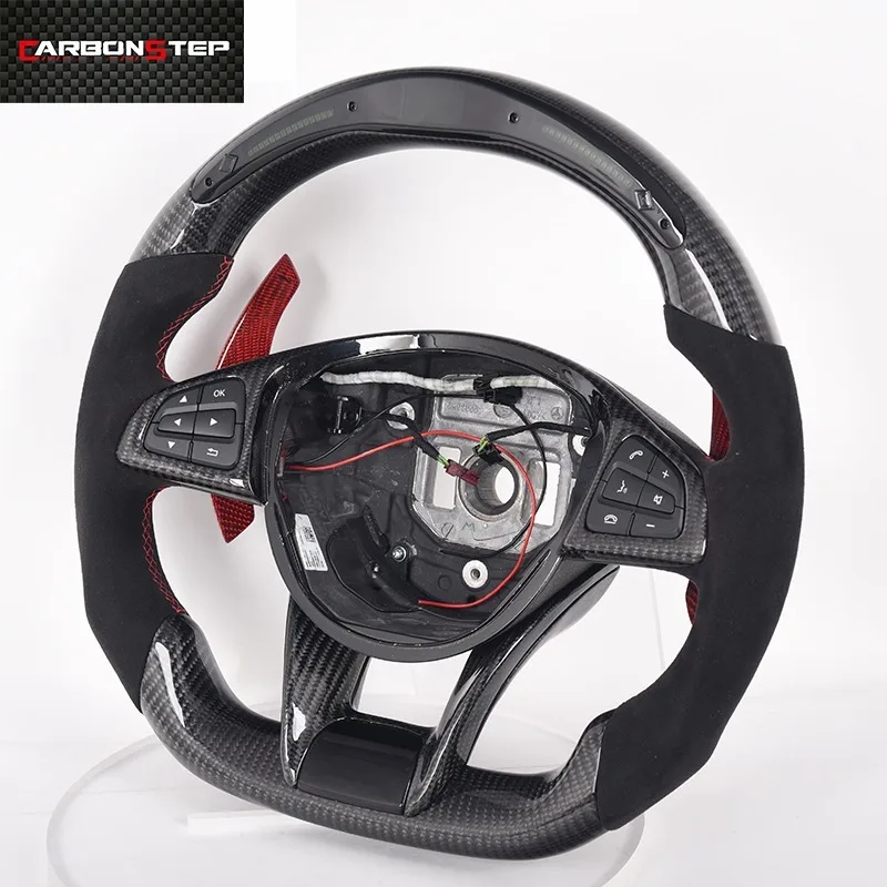 

2026 Custom Gloss Carbon Fiber Steering Wheel for a B C E Class GLA GLC GLE CLA