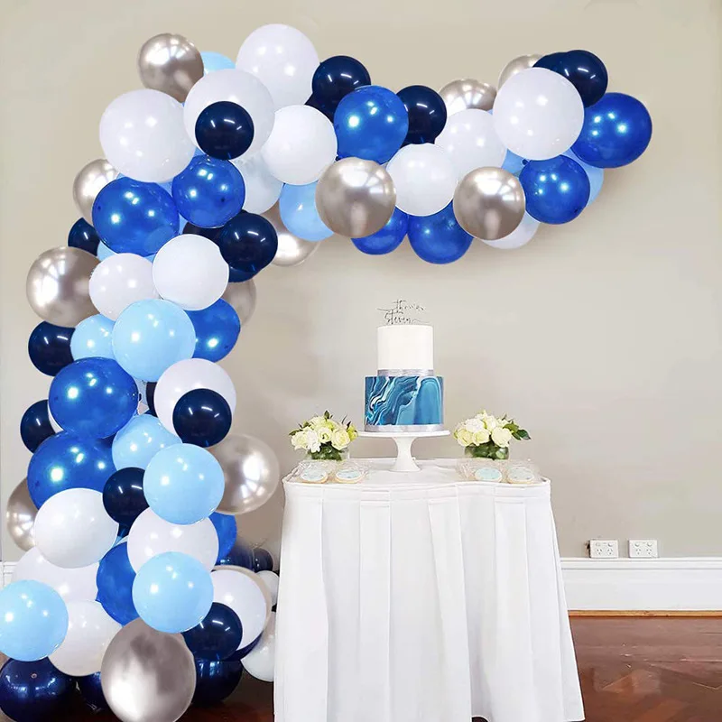 

Blue balloon chain set, party and wedding decoration products, sold directly by popular manufacturers through AliExpress