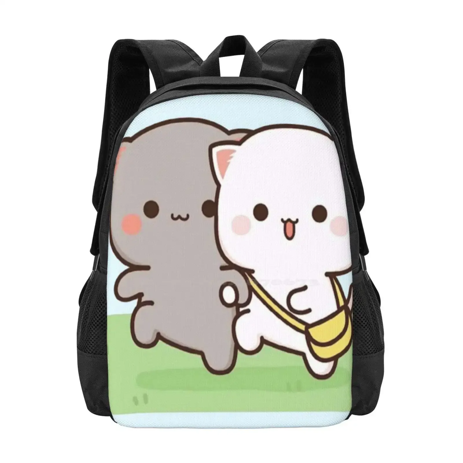 

Peach And Goma Walking Merrily Hot Sale Backpack Fashion Bags Anime 2021 Sad Boy Cry Baby I Am So Tired Shonen Anime I Love