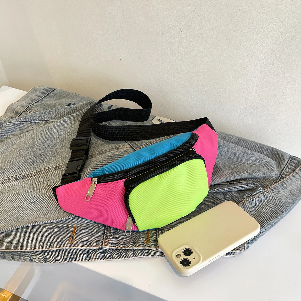 حقيبة الخصر المحمولة فاني الخصر حزم النساء الرجال الرياضة في الهواء الطلق الترفيه الجري مكافحة سرقة رقيقة جدا حقيبة الخصر غير مرئية