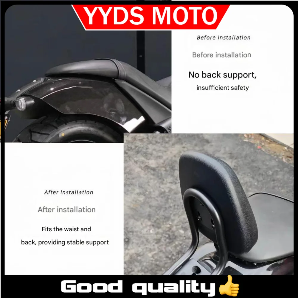 

Suitable for Benda Chinchilla 350 Backrest Upgrade Retro Exquisite Small Backrest Backrest Lumbar Support Cushion for Passengers