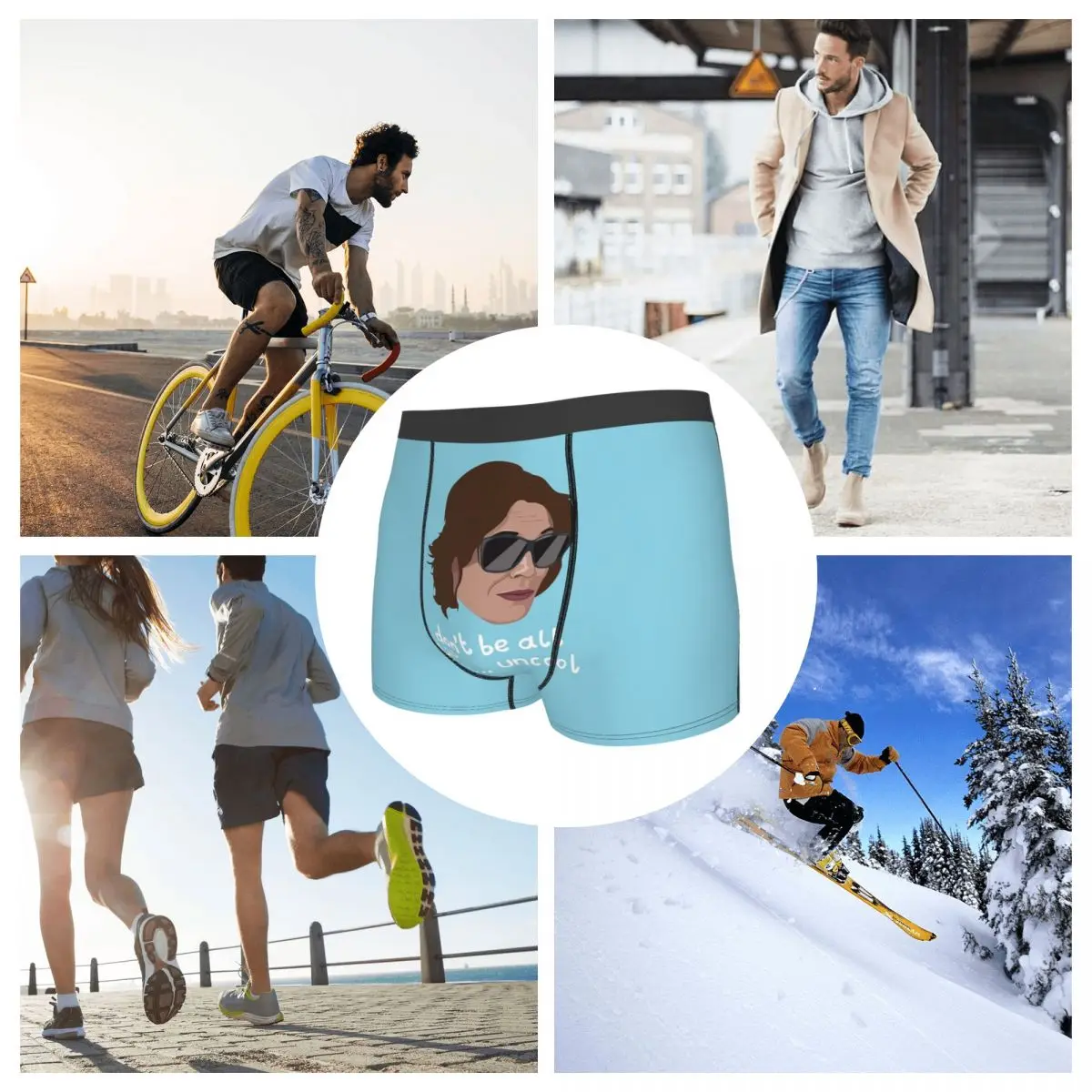 الملاكم السراويل السراويل Luann ربات البيوت الحقيقية Rhony لا تكون كل شيء مثل غير بارد سراويل الرجال ملابس داخلية جيدة التهوية ل أوم رجل هدية