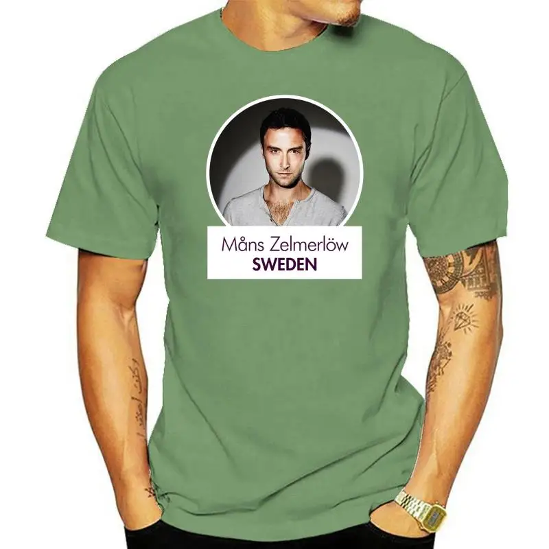 MANS ZELMERLOW EUROVISION SWEDEN T SHIRT Man Print T-Shirt Hipster Top Tee 2022 New Fashion Men'S Top Tee White Style