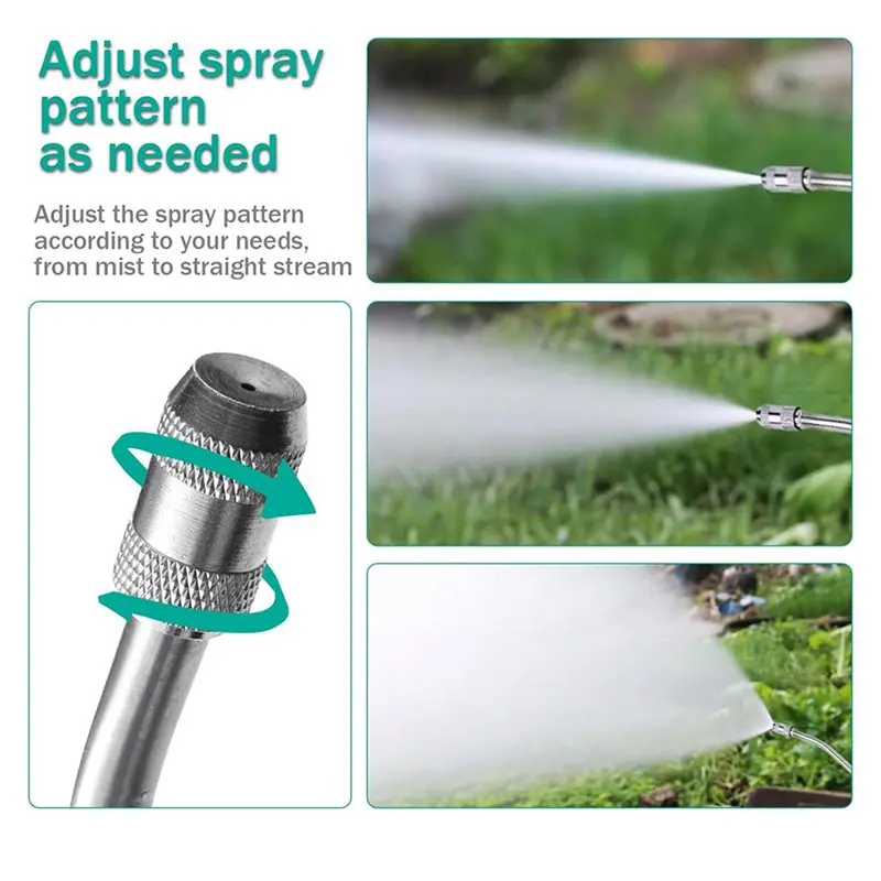 FLYY-4X Sprühstab aus Edelstahl, 1/4 Zoll und 3/8 Zoll Messing-Sprühstab-Ersatz, 29 Zoll Sprühstab + Absperrventil – Detail 3