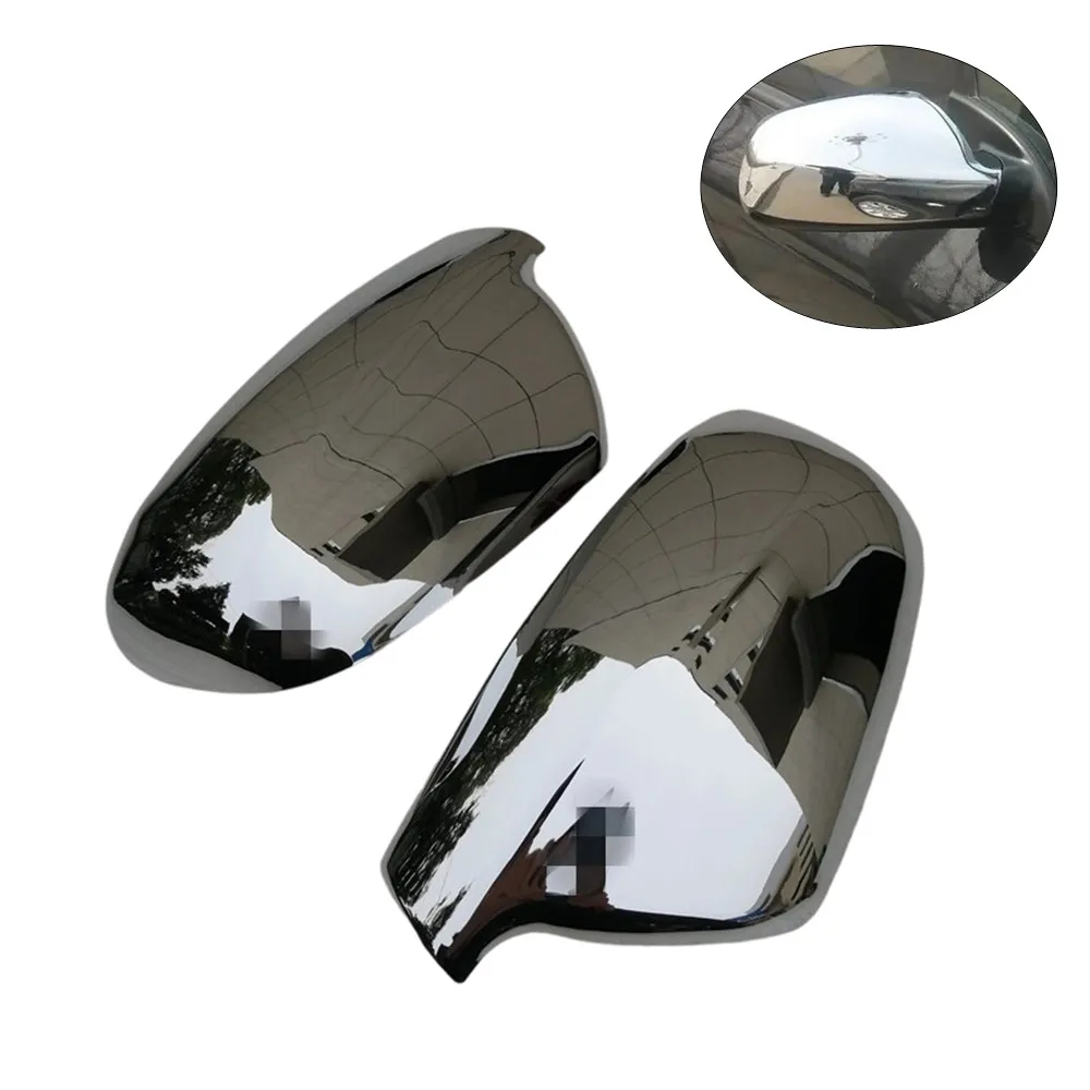 2PCS For Peugeot 307 CC SW 407 2004-2012 Rearview Side Mirror Cover Wing Cap Exterior Door View Trim Car Decoration Accessories