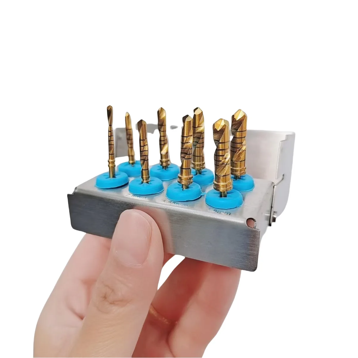 Dental Drill Kit Step Drill Reamer Pilot Drill Surgical Shaping Bur Set Box