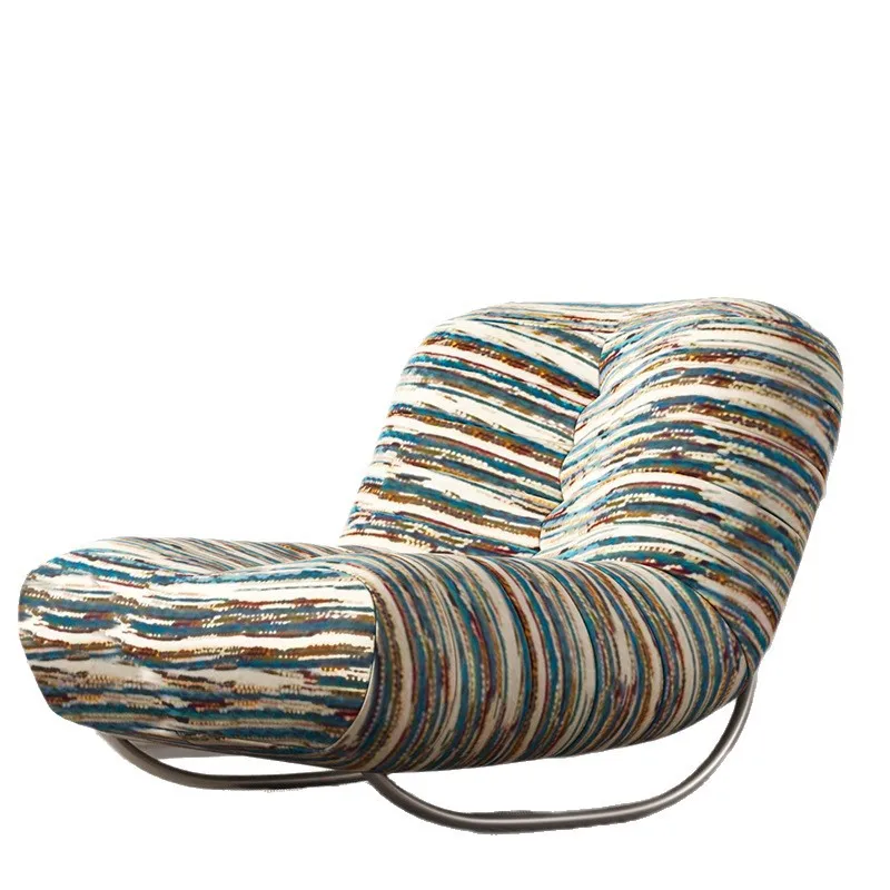 Lazy sofa rocking chair modern simple single balcony reclining sleeping caterpillar
