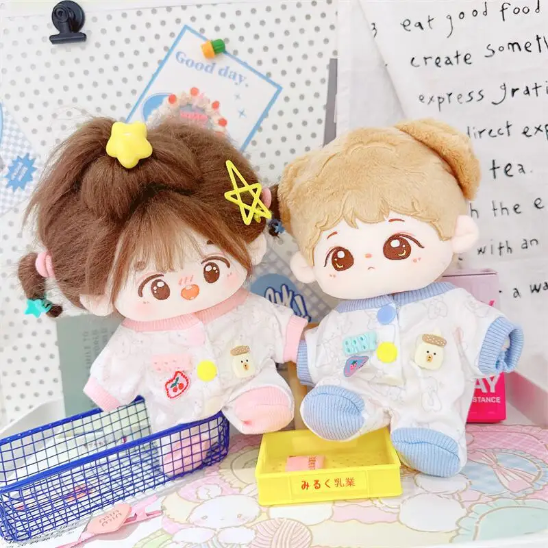 10/20cm Doll Clothes Doll Jumpsuit Crawling Suit Cotton Stuffed Doll Replacement Outfit Playing House Photo Props Accessories