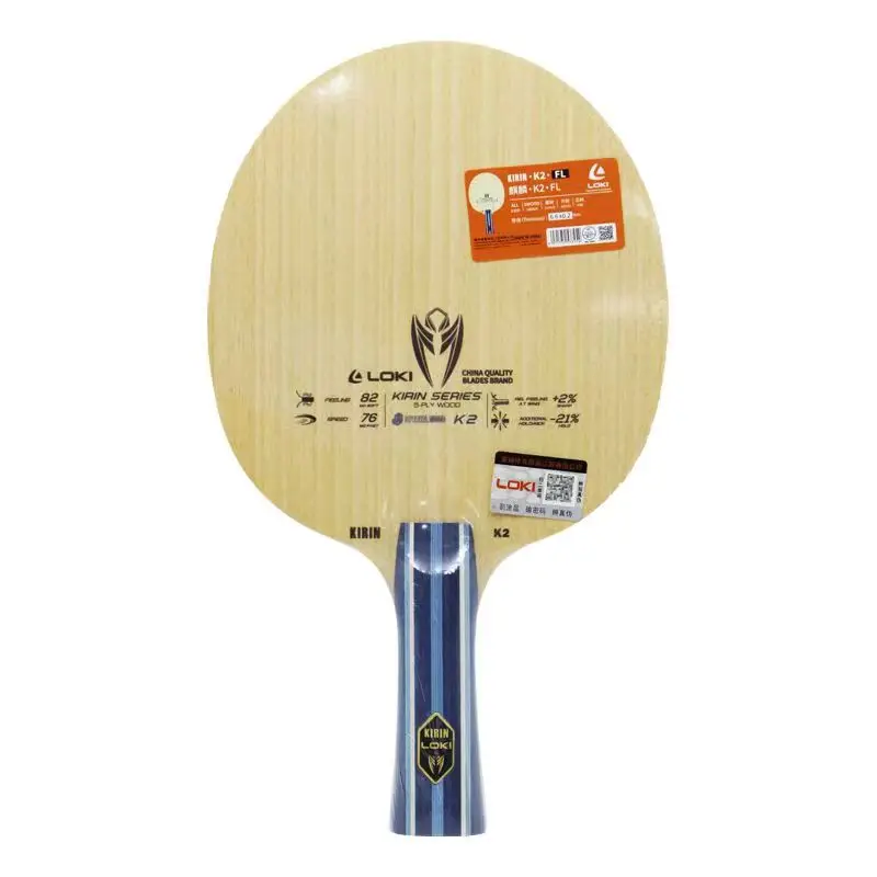 Original LOKI Kirin K3 Tischtennisschläger 5 Holz 2 Carbon Ping-Pong-Schläger für Anfängertraining OFF+ mit Loki-Tasche – Detail 11