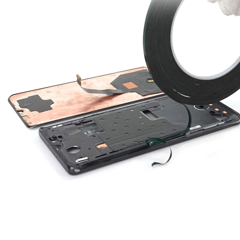 10M Phone Repair Tape Black Double Sided Adhesive Foam Tape for iPhone iPad MacBook Laptop LCD Touch Screen Repair