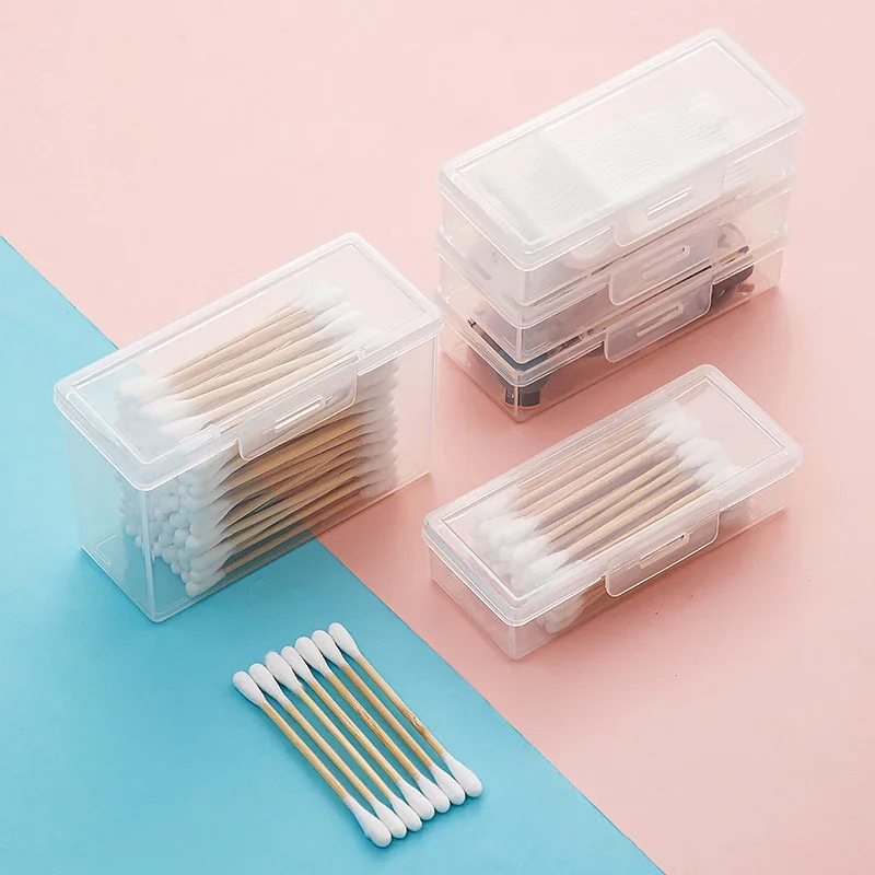 Portable Travel Box Cotton Swab Holder Case Detal Floss Jewelry Organizer Container Dust-proof Jewelry