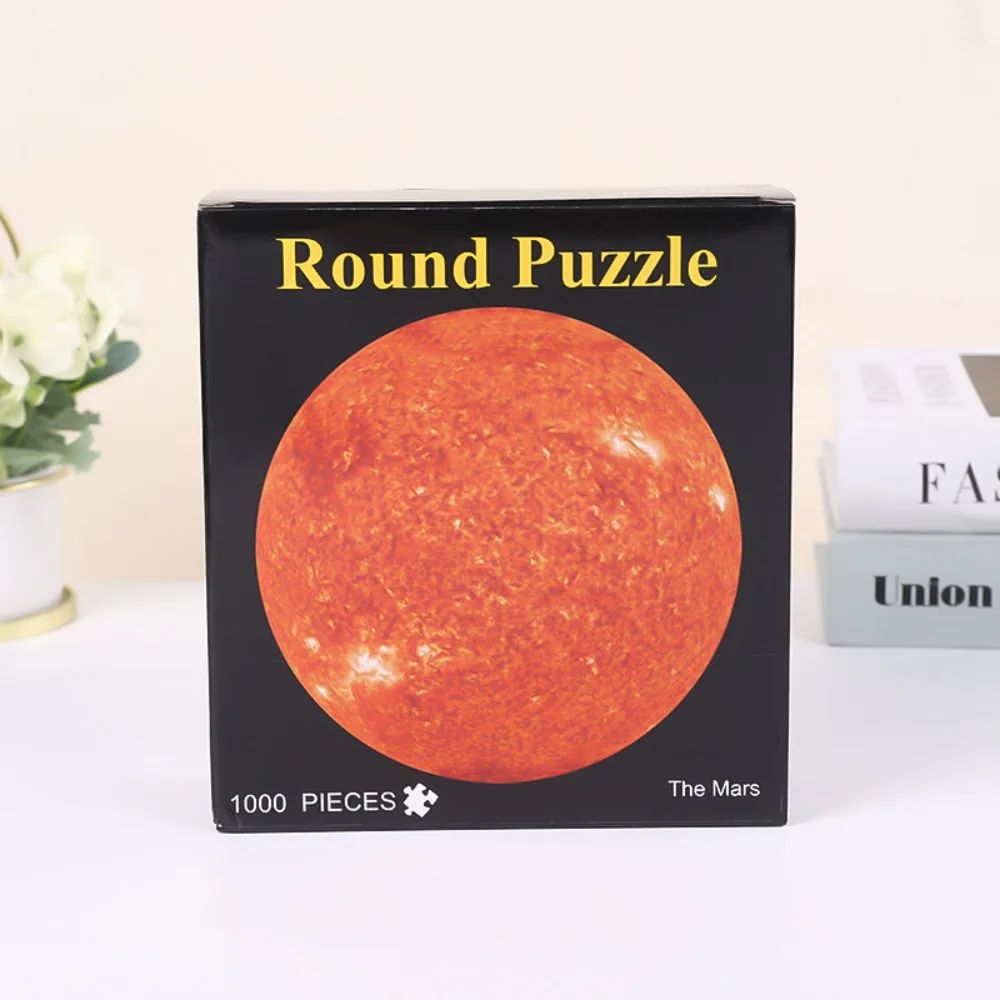 

Starry Sky 1000 Pieces Space Moon Puzzle Challenging Creative Round Puzzle Educational Jigsaw Puzzle Space Theme