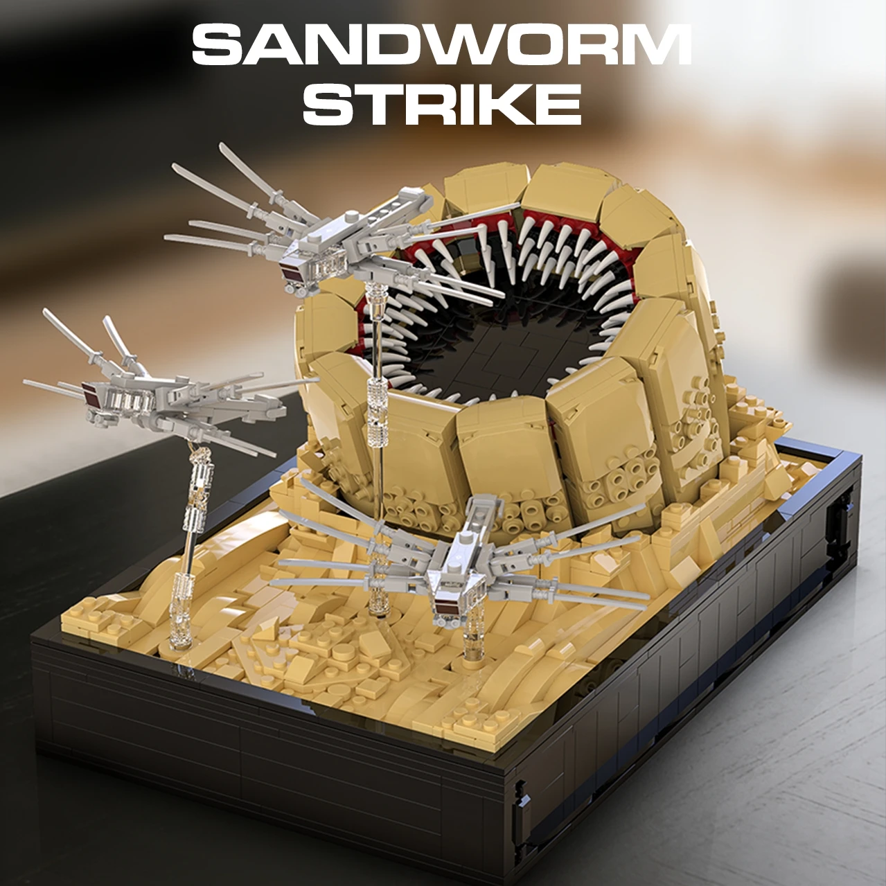 

Набор строительных блоков Sandworm, модель животного из серии строительных блоков, подходит для коллекционирования и в качестве подарка.