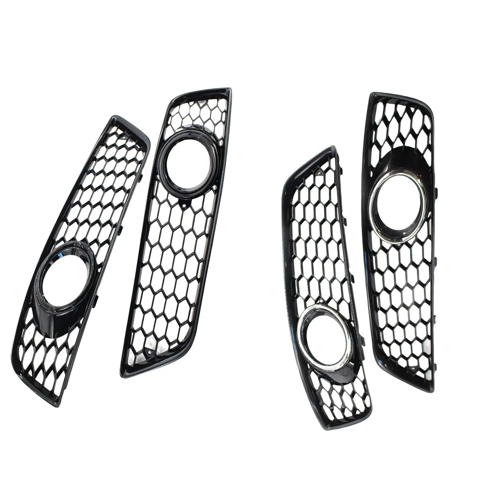 2 Pieces fog Light Grill Cover Lower 8P0807681D 8P0807682D for Audi A3 8P 2009-2013 Replacement Exterior Accessories