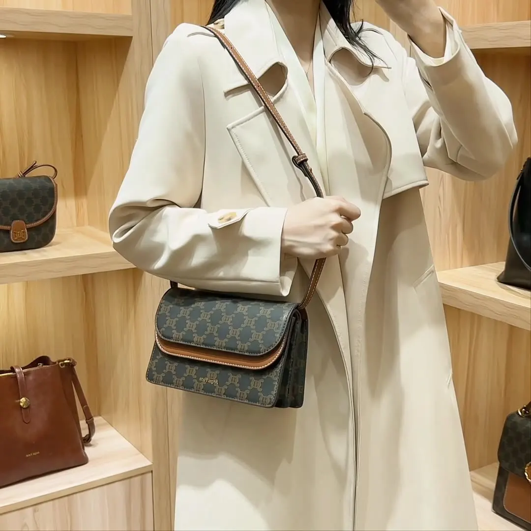 

Oriental Brand 2024 light luxury senior sense presbyuse small square bag single shoulder crossbody waist bag retro W886