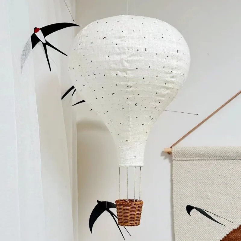 Handmade Kids Room Hanging Hot Air Balloon Nordic Style Children Bedroom Decoration Craft Wall Decor Photography Accessories