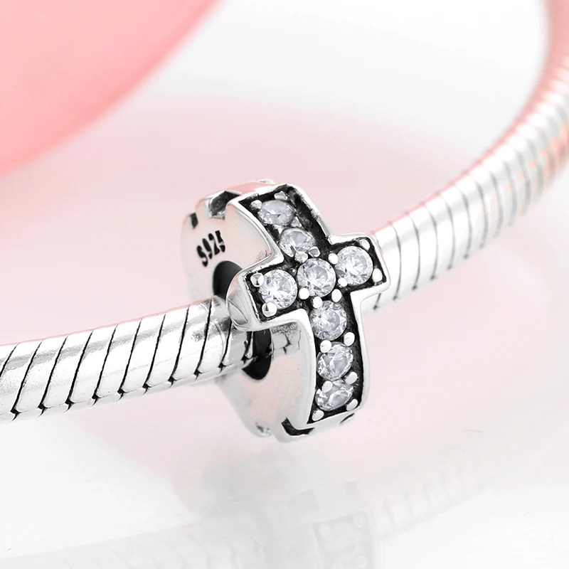 Wholesale Promotion 100% Hot 925 Sterling Silver Spacer Beads Colorful Charms Fit Original DIY Bracelet Jewelry Making