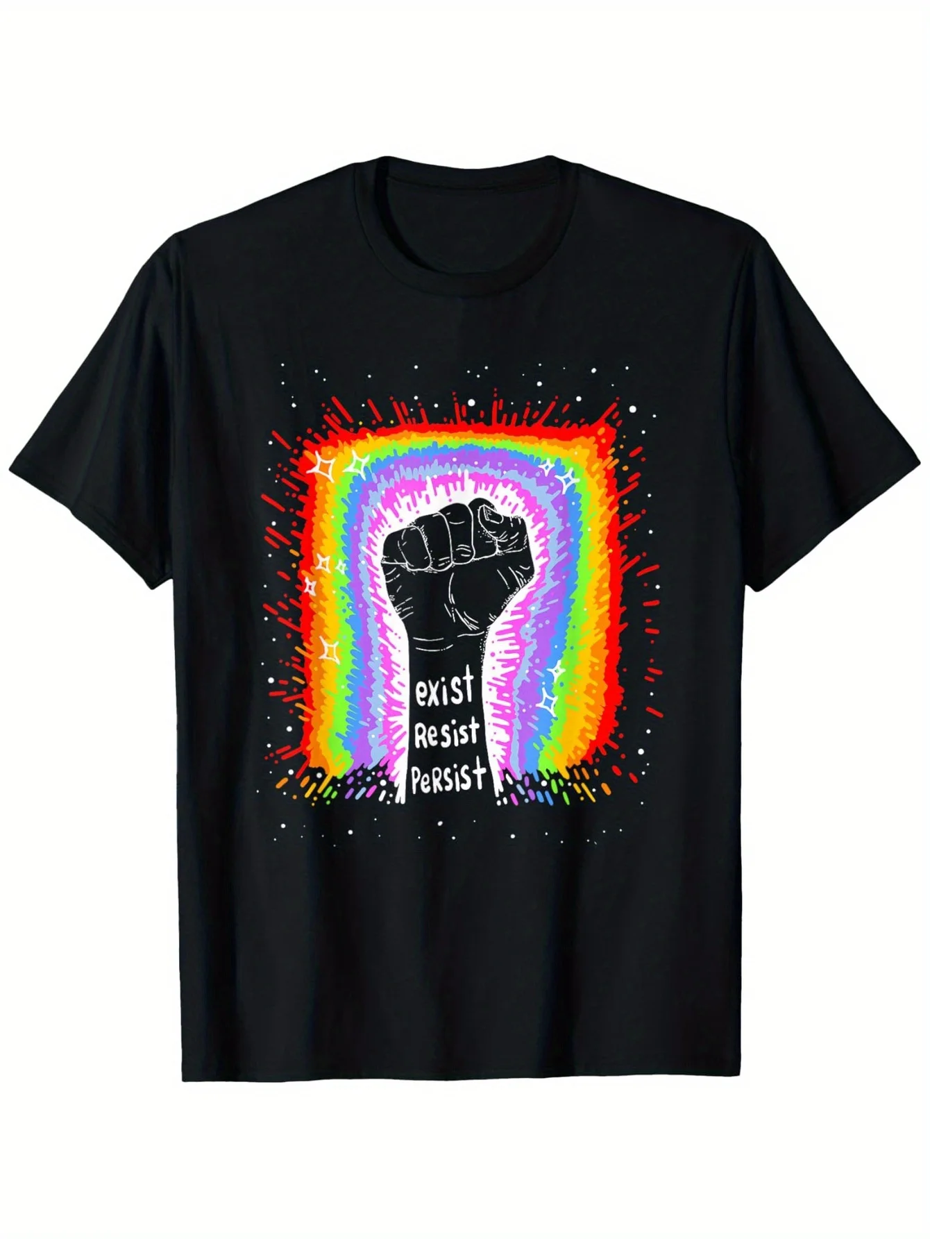 Funny Quote Exist Resist Persist... Design T-Shirt T-shirt for St. Patrick'S Day Easter Gifts for Father'S Day Mother'S Day Birt