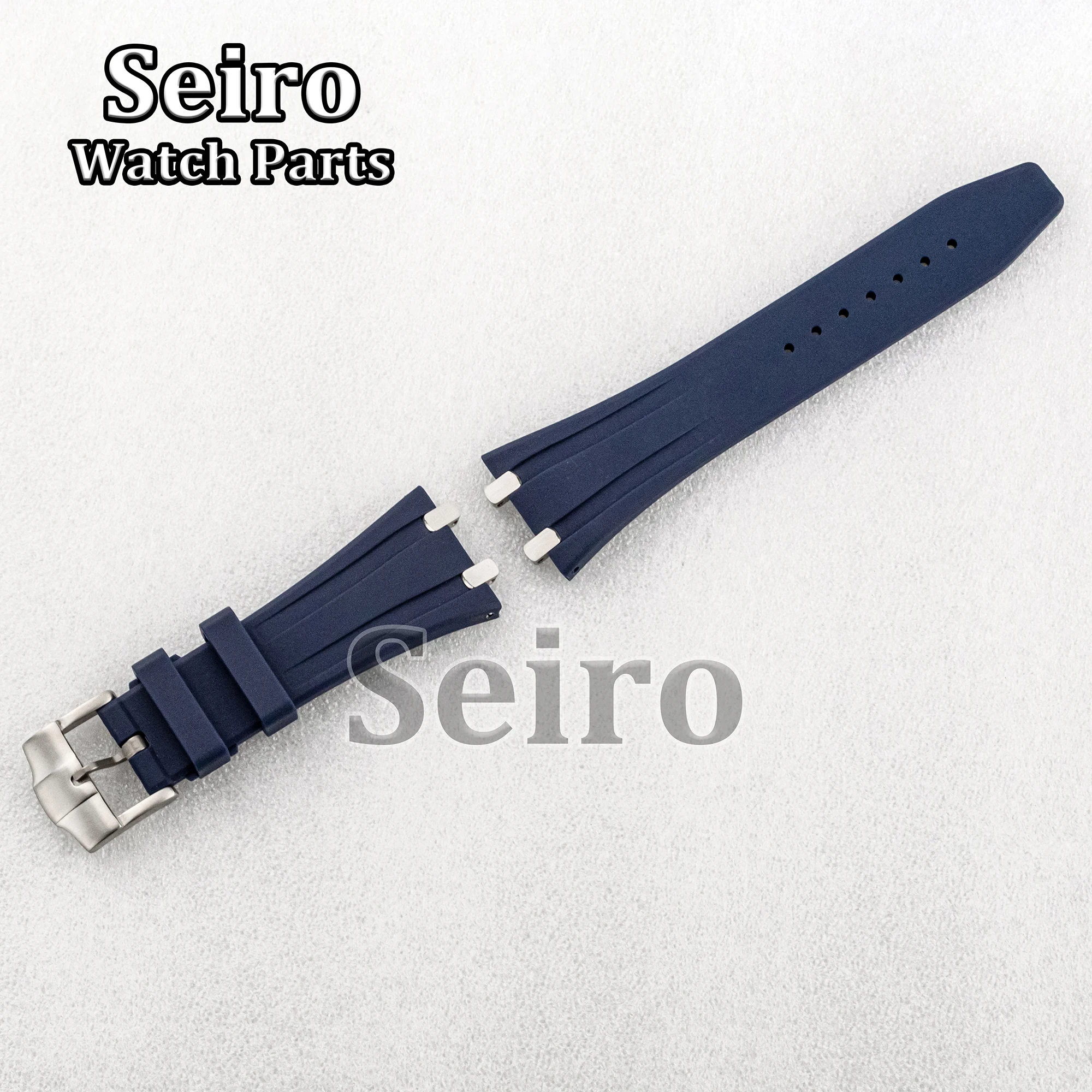 

26MM Watch Band Rubber Strap Stainless Steel Buckle Watchband Bracelet Watch Modified Replacements Parts for AP Royal Oak Watch