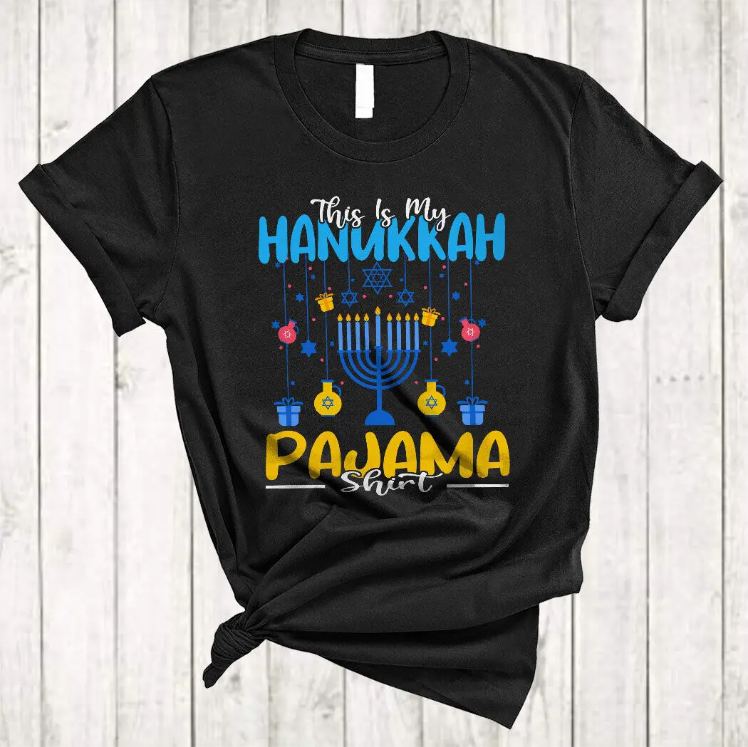 This Is My Hanukkah Pajama Shirt Hanukkah Chanukah Menorah Jewish T-Shirt, Mug