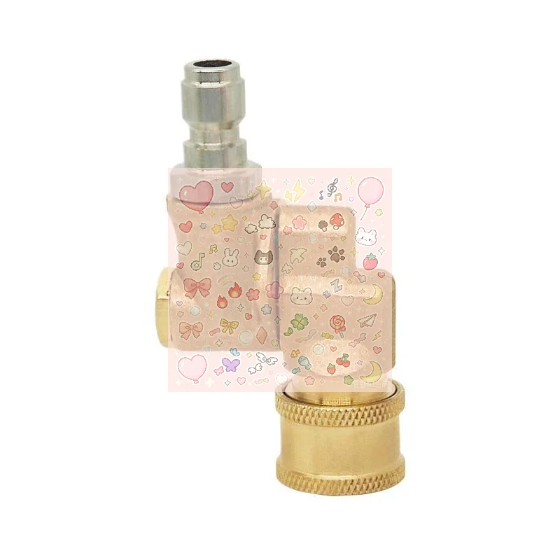 4500 PSI Pressure Washer Pivoting Coupler 1/4 Inch Quick Connect Adaptor Gutter Cleaning Attachment