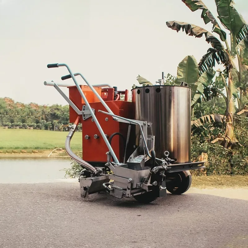 Hand Propelled Road Marking Paint Tool Adjustable Working Width 100To450mm For Road Construction And Various Ground Line Marking