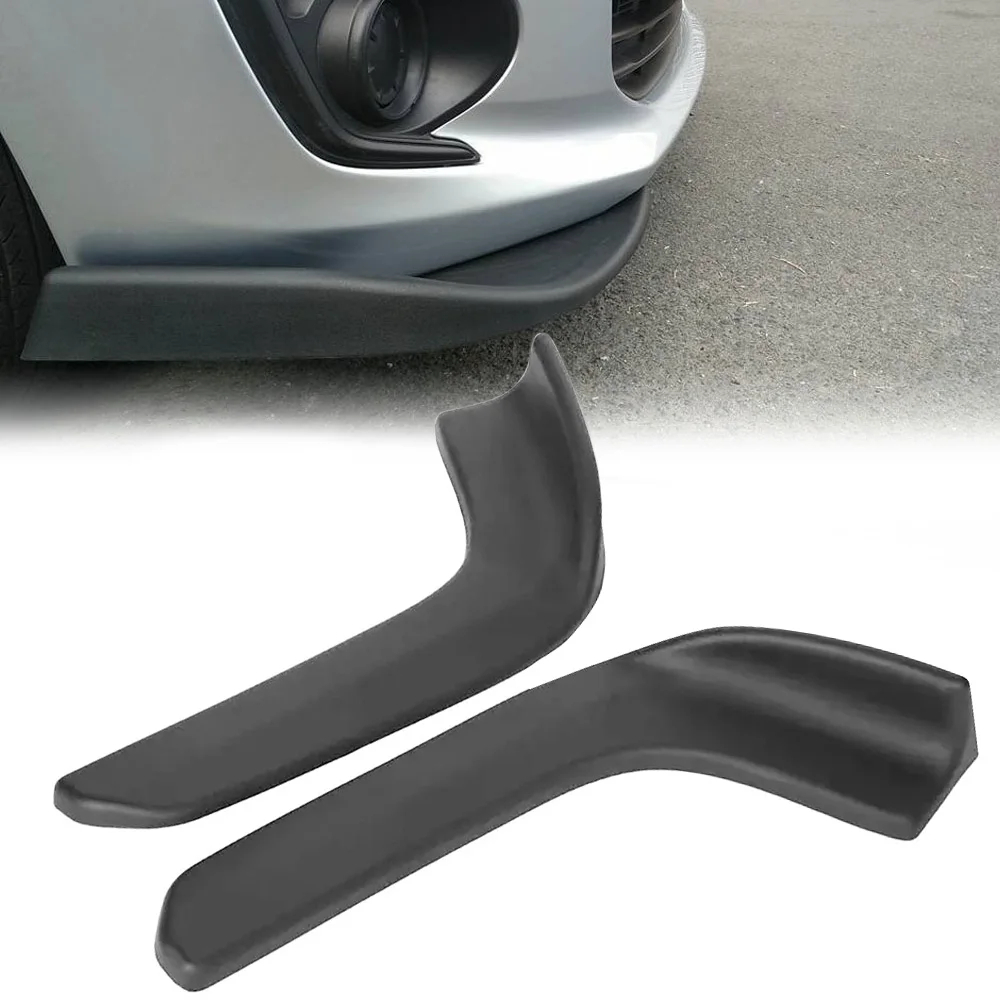 Universal Car Front Bumper Splitter Lip Deflector Lips Diffuser Spoiler Splitter Canards Wrap Angle Scratch Protector Car Parts