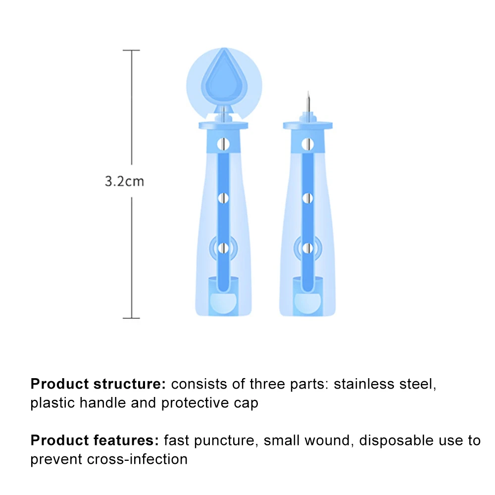 Wegwerp Acne Naalden Gesloten Comedonen Puistje Naald Plukken Acne Mee-Eter Vet Granule Naald Ultra Fijne Acne Reinigingstools