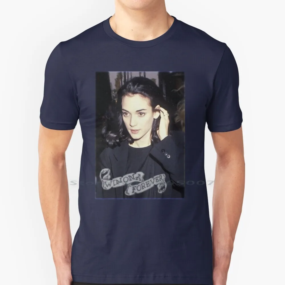 Winona Forever T Shirt 100% Cotton Winona Johnny Depp Ryder Pairing 90s Nineties Grunge Tumblr Hipster Big Size 6xl Tee Gift