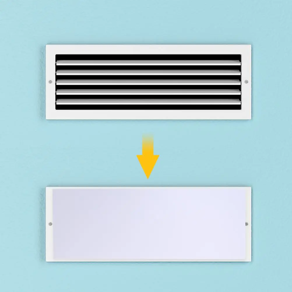 2 pezzi maschera di ventilazione copertura magnetica per pavimento coperture da parete per soffitto AC aria filtro domestico bianco