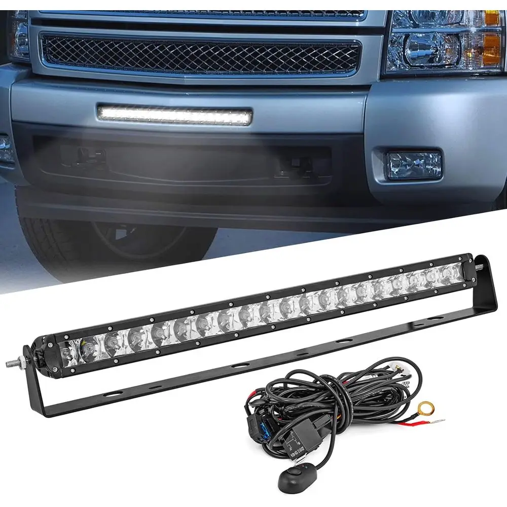 

150W 22 LED Light Bar Kit with Lower Bumper Mounts for 1500 Models 2007-2013