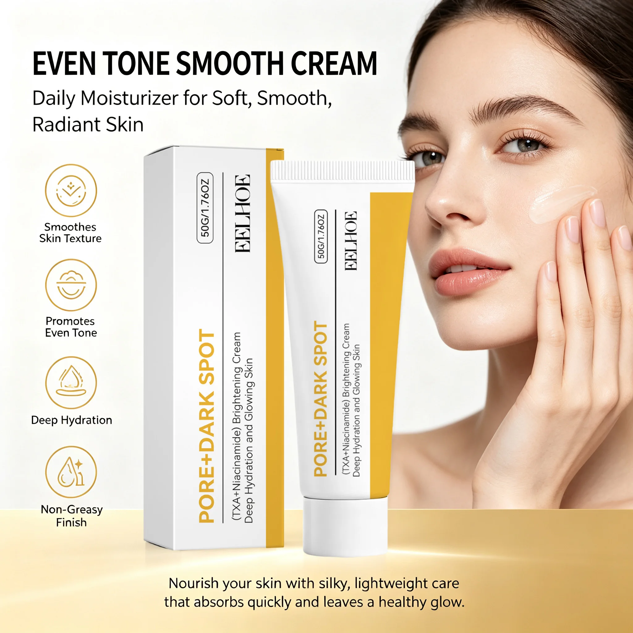 Tranexamic Acid Niacinamide Cream For Improve Enlarged Pores Fast Absorbed Nourishing Balm Repairs Pore Dark Spot Moisturizer