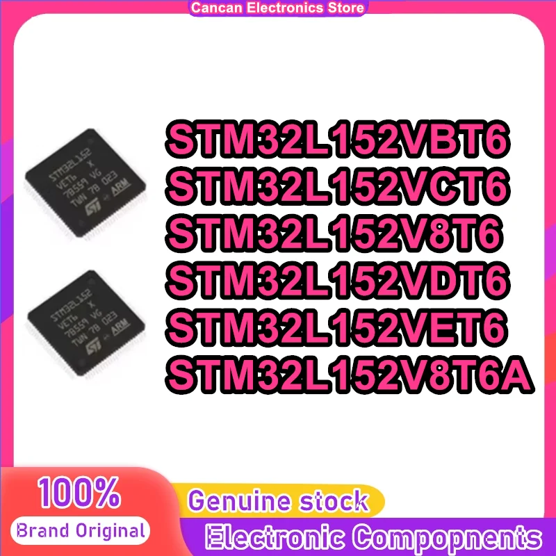 

STM32L152V8T6 STM32L152V8T6A STM32L152VBT6 STM32L152VCT6 STM32L152VDT6 STM32L152VET6 STM32L152 STM32L STM32 STM IC MCU Chip