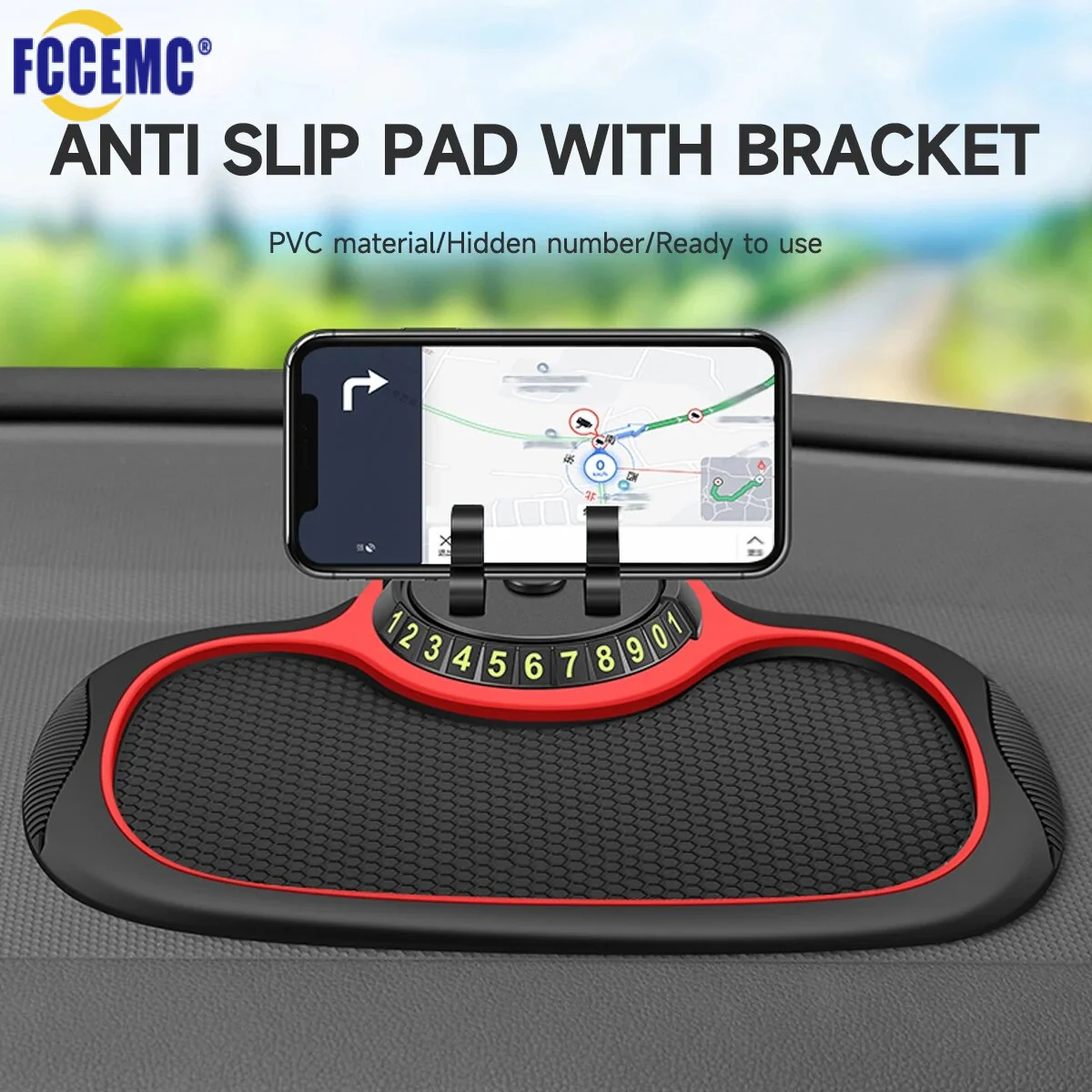Car Anti-Slip Mat Multi-Functional Auto Phone Holder Non Slip Sticky Anti Slide Dash Phone Mount Silicone Dashboard Auto Pad Mat