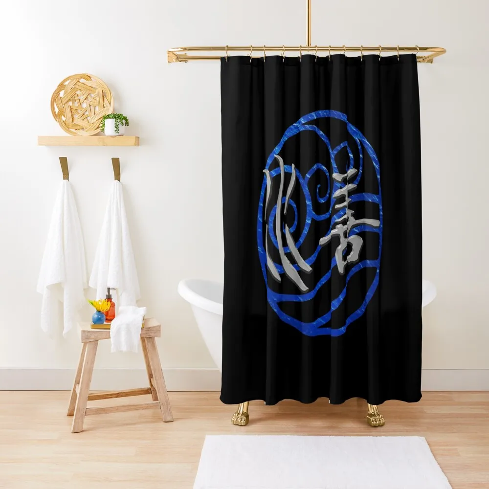 

Waterbending Shower Curtain Bathroom Deco Bathroom Accessory Bathroom For Shower For Curtain