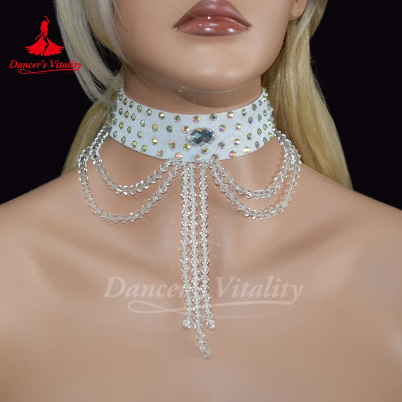 Belly Dance Performance Necklace for Women Customization Senior Luxury Rhinestones Accessories Oriental Modern Dancing Ornament