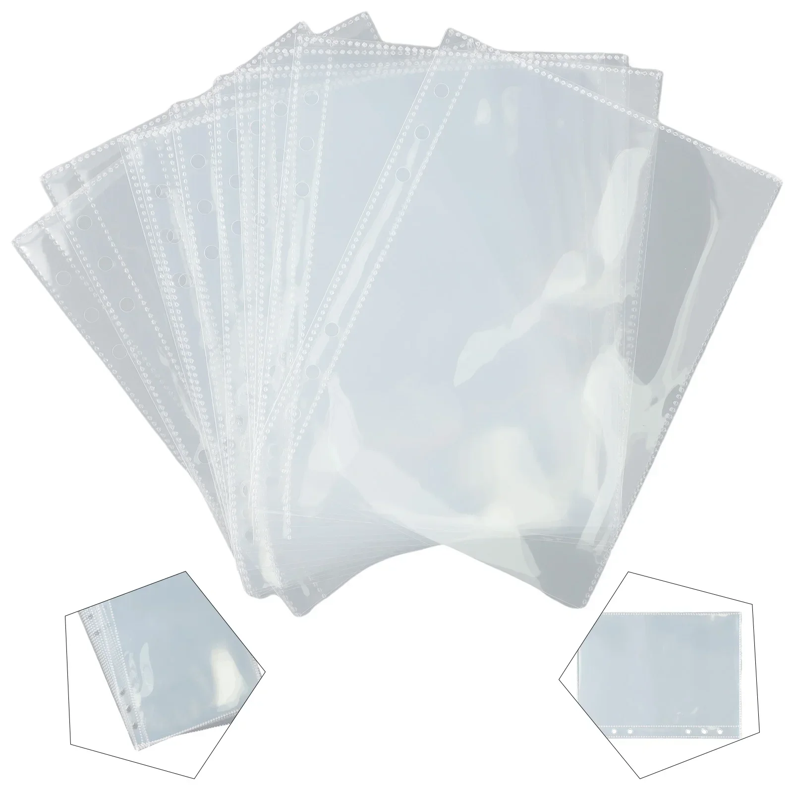 Transparent A5 Binder Sleeves A5 Sleeves A5 Sleeves 10pcs 15.2*19.8cm Clear KPOP Lomo Cards Photo Album Binder Photo Albums