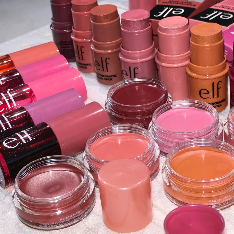 Elf Winter Lip Care Lip Gloss Lip Cheek Blush Multi-Function Stick Foundation Dry Skin Oily Skin Fine Powder Texture Makeup