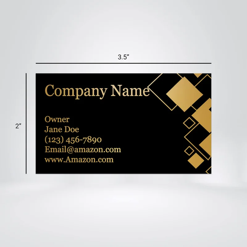 

custom logo design 200pcs a lot ized Offset Gold Silver Foil Business Cards Matte Finishing Paper Business Cards