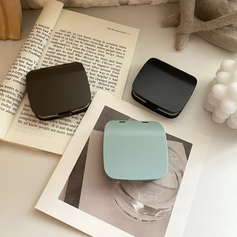 New Cool Color Contact Lens Case Box Luxury Lens Container With Mirror Portable Travel Set Eye Lens Case Gift For Girl