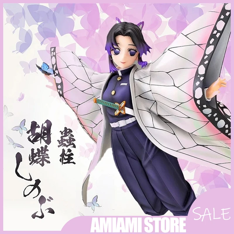 

20cm Anime Insect Hashira Shinobu Kochou Action Figure Model Statue Cute Collectible Toys Desktop Ornament Decoration Gifts