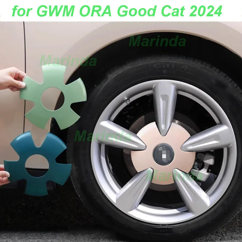 

Car Wheel Hub Decorative Patch for GWM ORA Good Cat 2024 Car Hub Hood Center Cover ABS Hubcap Patch Exterior Accessories