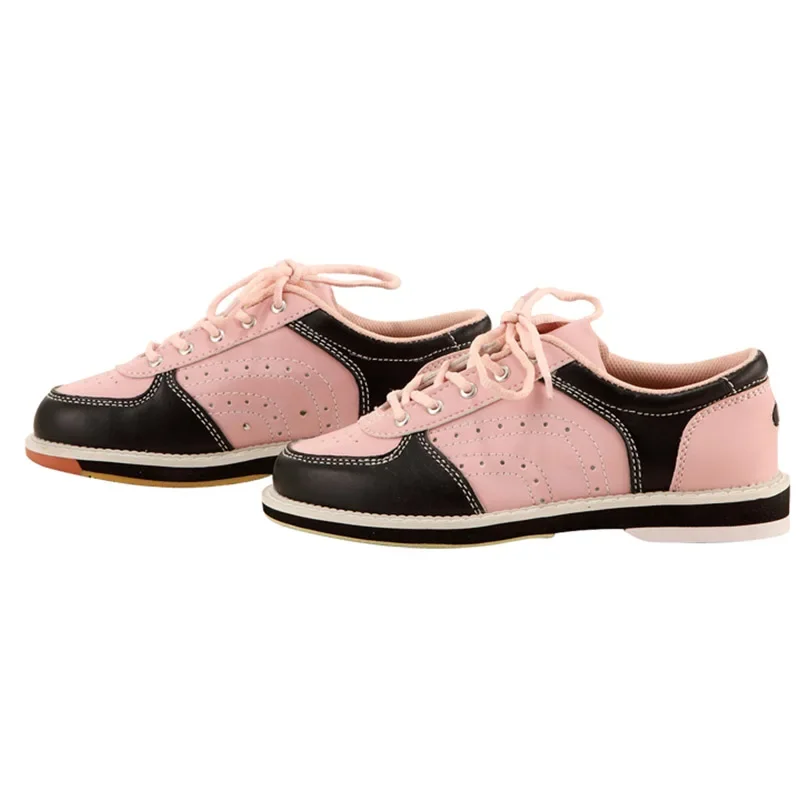 Suministros de bolos para mujer, zapatos de bolos, zapatillas deportivas planas de interior, zapatos de cuero transpirables para mujer