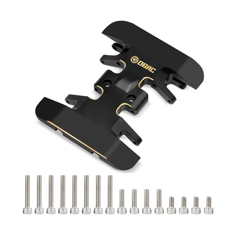 Esilun Brass Heavy Counterweight Center Gearbox Mount Skid Plate for Axial SCX24 DB C10 JLU Gladiator Bronco 1/24 RC Parts-32g