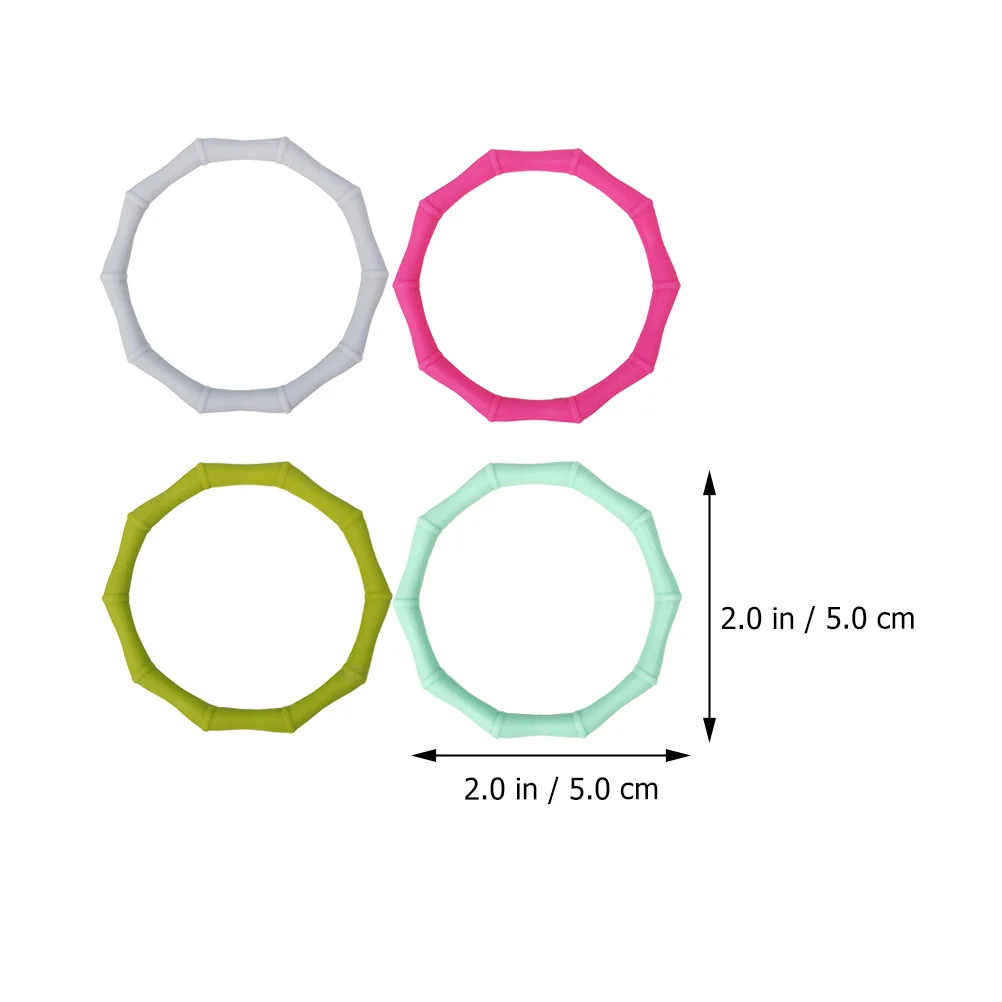 

6Pcs Silicone Wristbands Durable Flexible Silicone Rubber Bracelet for Sports Teams Game Party Favor Adults Kids